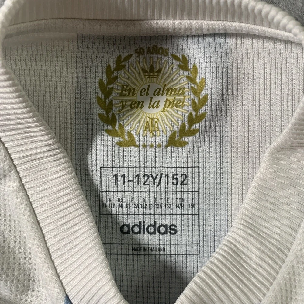 Adidas AEROREADY Argentina 50th Anniversary Soccer Jersey 11-12y/152 US MEDIUM
